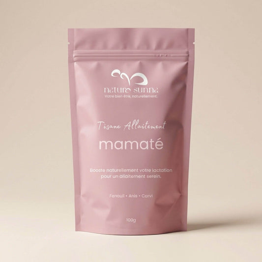 Tisane allaitement naturelle Mamaté Naturo Sunna, infusion à base de fenouil, tisane bien-être pour accompagner l’allaitement